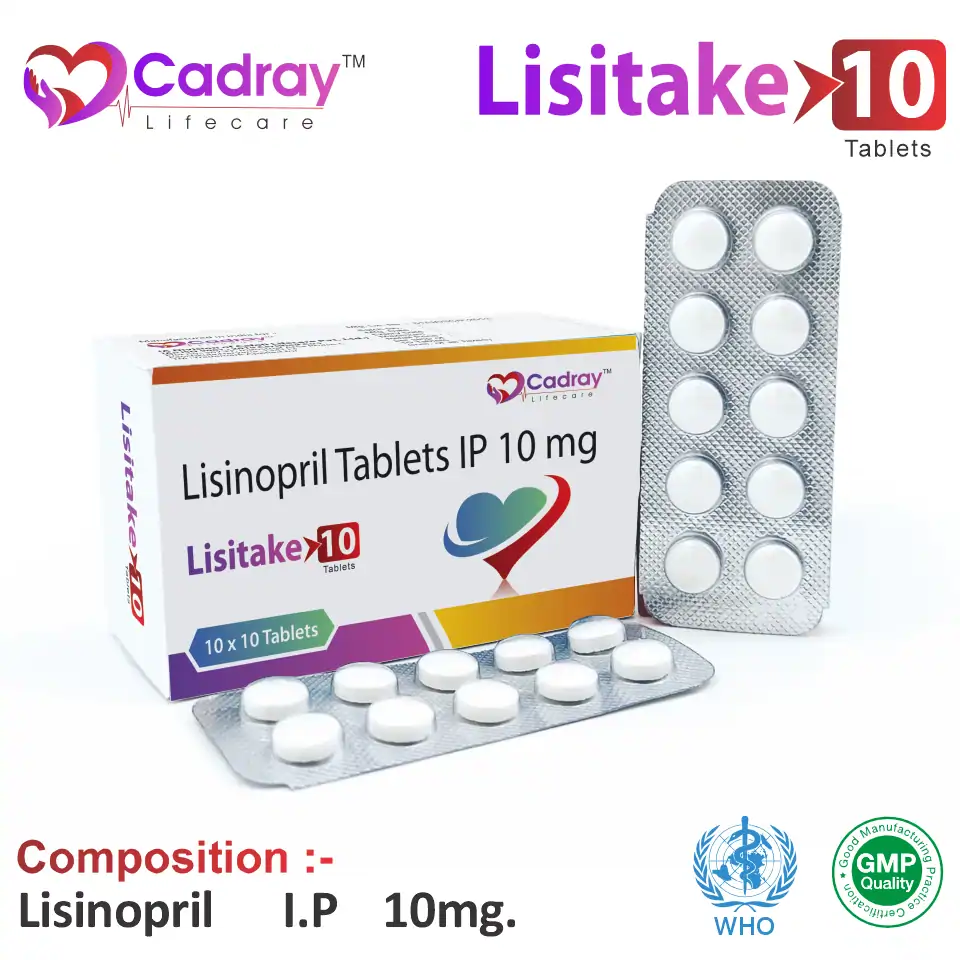 Lisinopril 10 mg Tablet in PCD Pharma Franchise